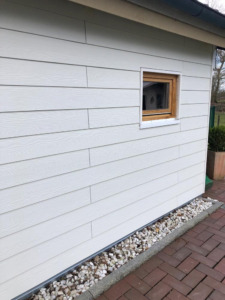 LD Systemprofile - Referenz LD Plank Gartenhaus LD Weiß