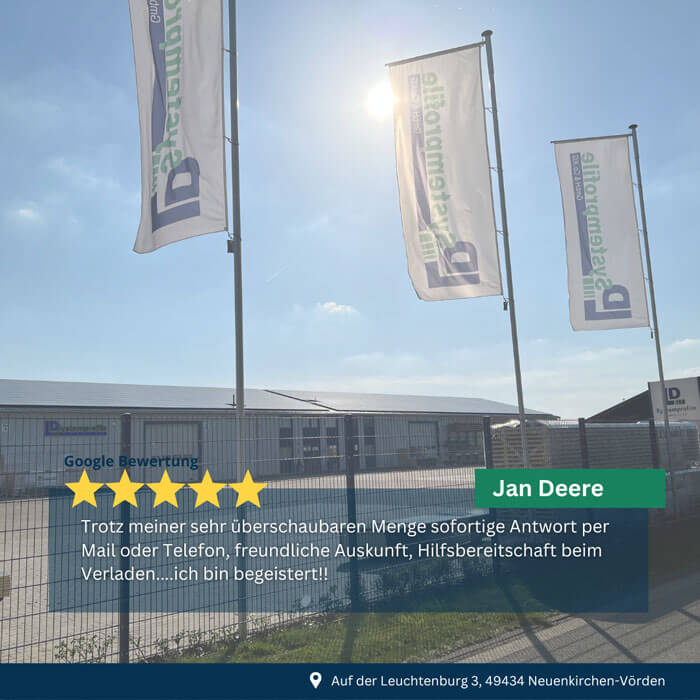 LD Systemprofile - Erfahrungsbericht unseres Kunden Jan Deere